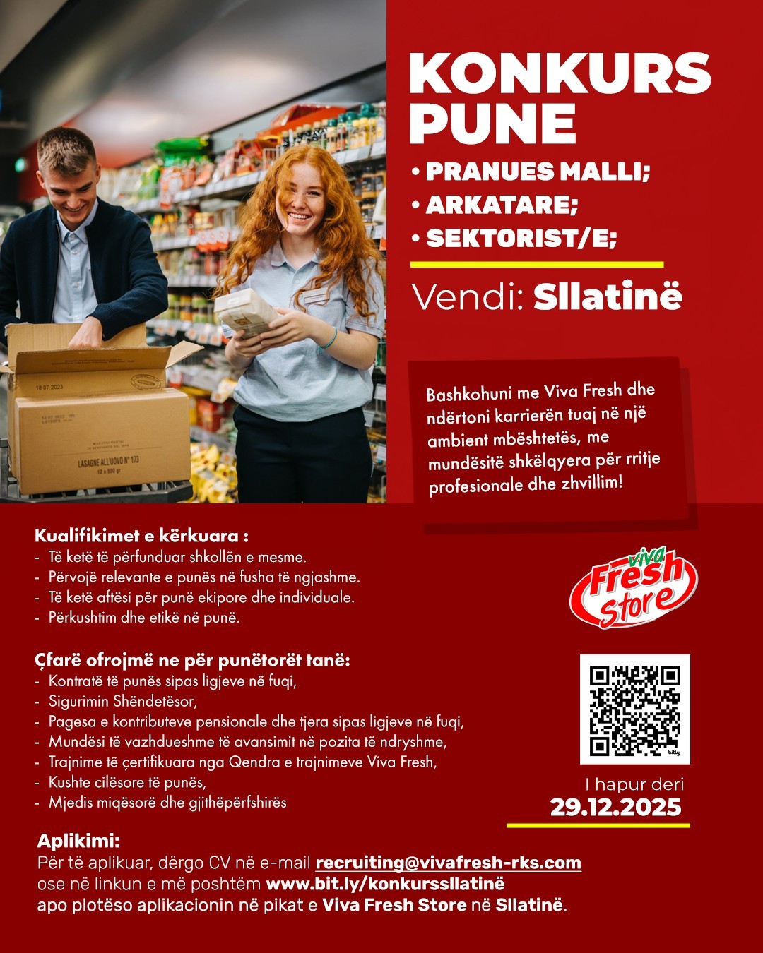 Pranues malli, Arkatare, Sektorist/e - Fushë Kosovë (Sllatinë)